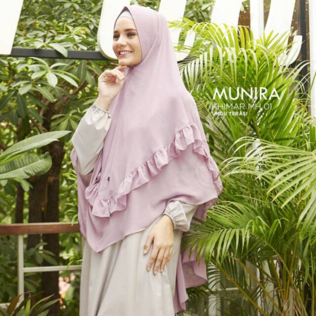 TERLARIS KHIMAR ORI UKHTI MUNIRA CERUTI REMPEL 2 layer Pet Anter Tipis Hijab Jilbab SYARI