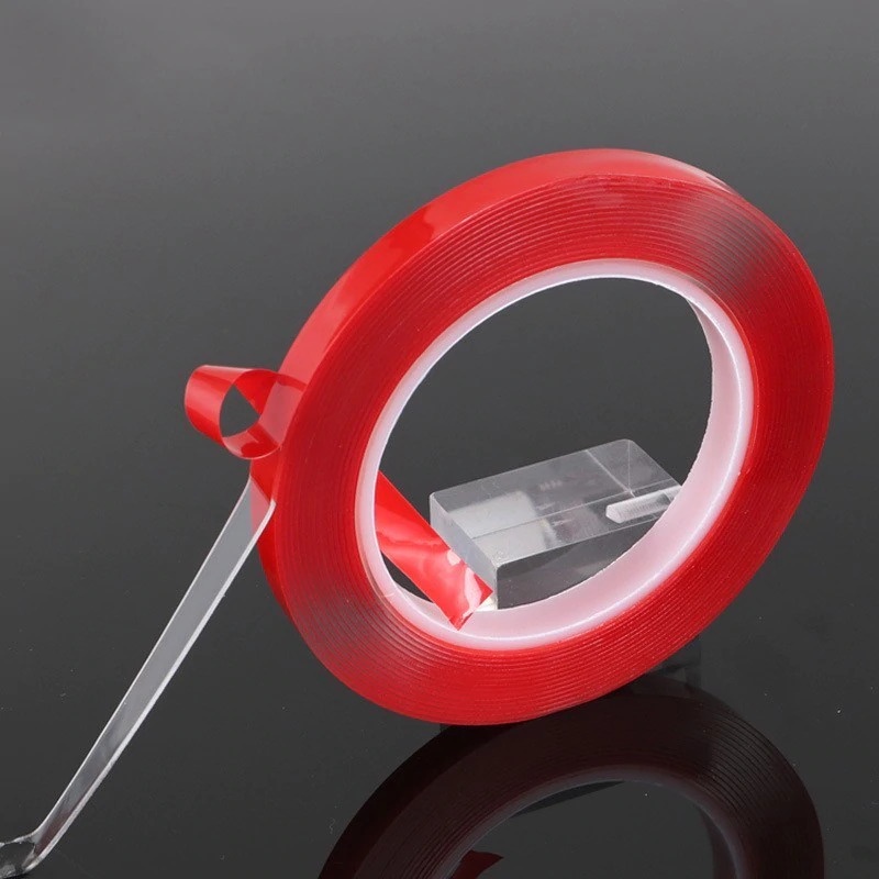 GS8a Doubletape selotip double sided tape transparent acrylic hl87895  xy red Lakban adhesive TAFFF