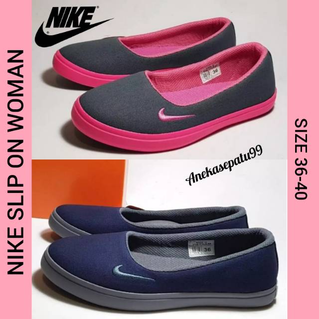 Sepatu Kerja Wanita Slip On Murah / Sepatu Nike Slip On Casual / Sepatu