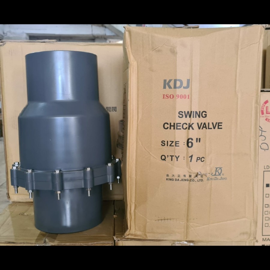 swing check valve 6 inch pvc kdj tabok 6" POLOS taiwan 6 dim socket
