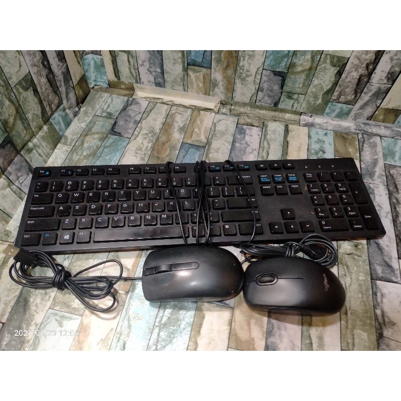 KEYBOARD MOUSE DELL MANTAP TINGGAL PAKAI