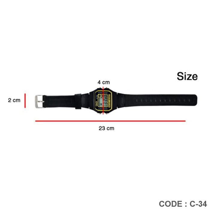 NEW Jam Tangan Unisex Fashionable Tredy Digital Generic C-34