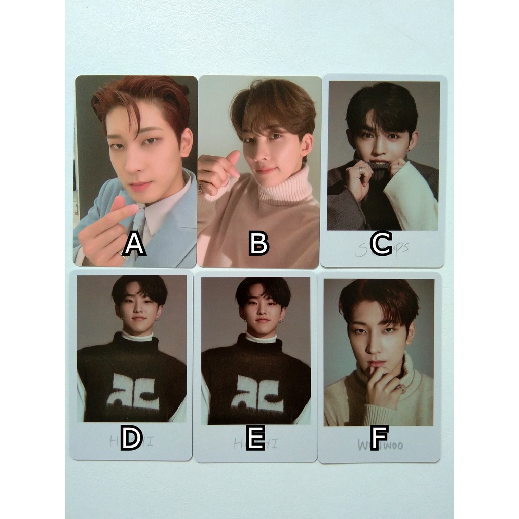 Seventeen Selca Wonwoo Jeonghan Pola Scoups Hoshi Incomplete Incom Polaroid SVT TC Trading Card