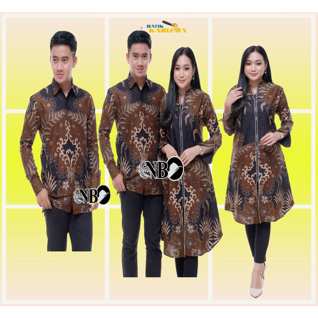 TUNIK BATIK WANITA ZIPPER TERBARU| ATASAN BATIK KERJA PRIA WANITA SERAGAM KANTOR