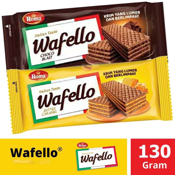 

2+1 ROMA wafello wafer italia choco blast 135gr/ butter caramel 130gr