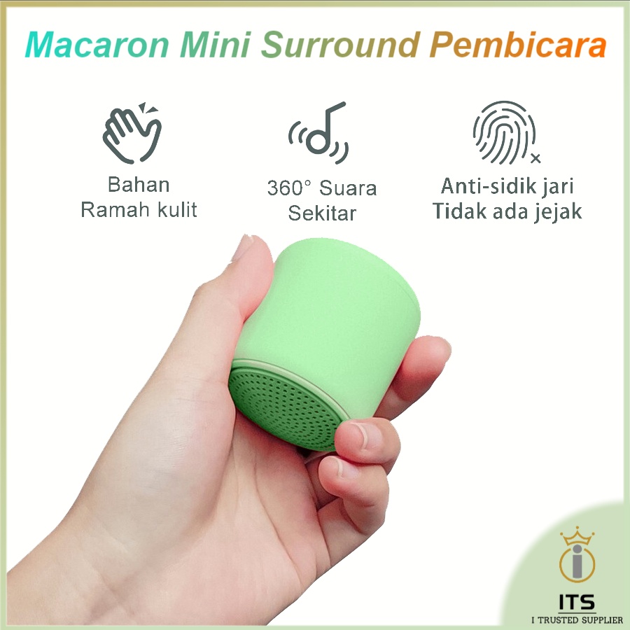 ITS Macaron Mini Bluetooth Speaker Subwoofer Pembicara Wireless TWS Surround