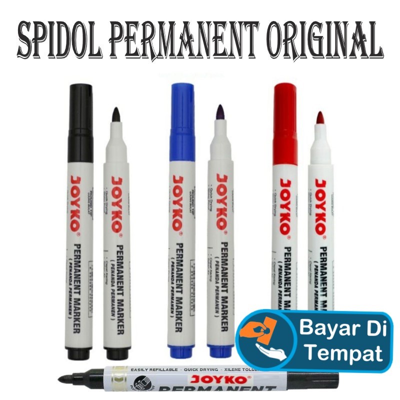 

Joyko Permanent Marker / Spidol Permanen ORIGINAL / Alat Tulis & Kerajinan / COD