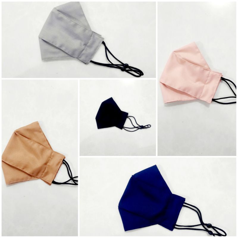 Masker Kain 3D Polos