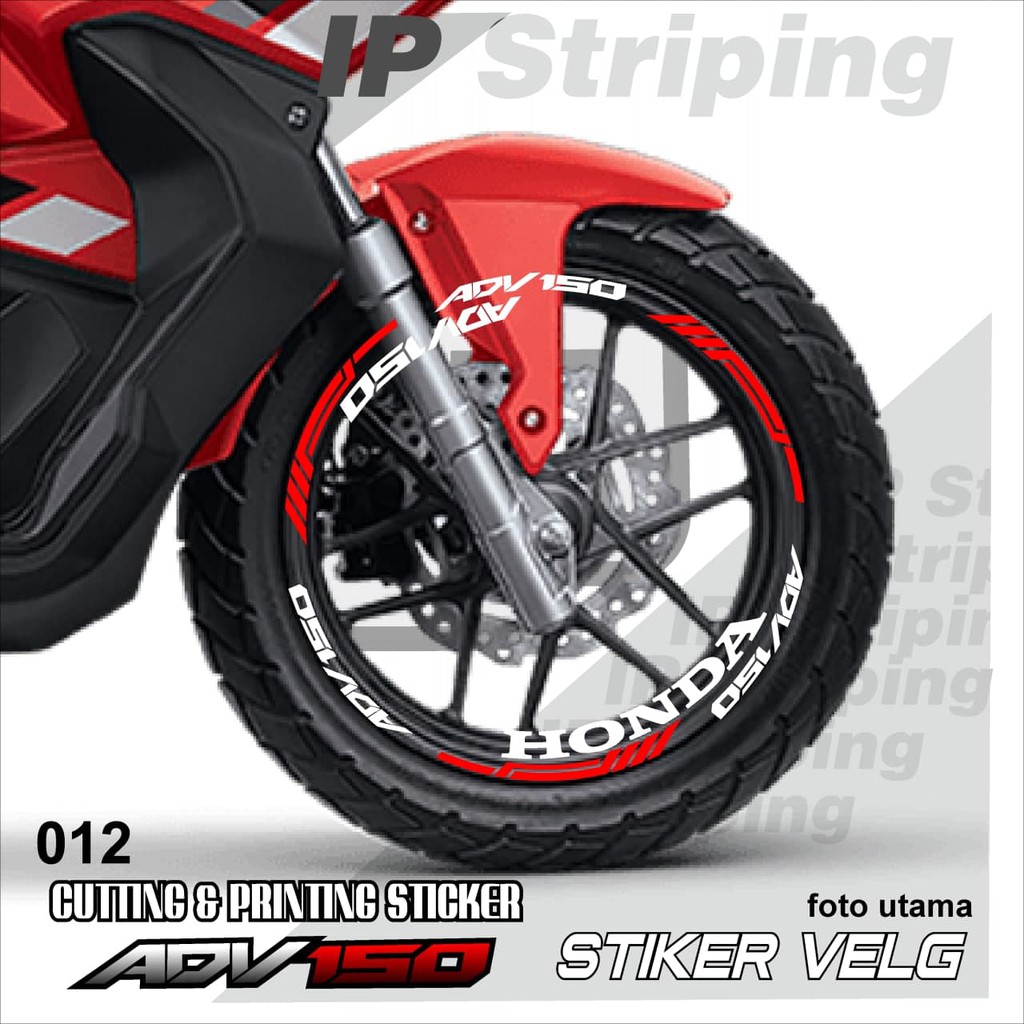 ADV150 sticker velg ADV150 motor HONDA motor sticker velg variasi Racing ADV150.012(cod) stiker velg