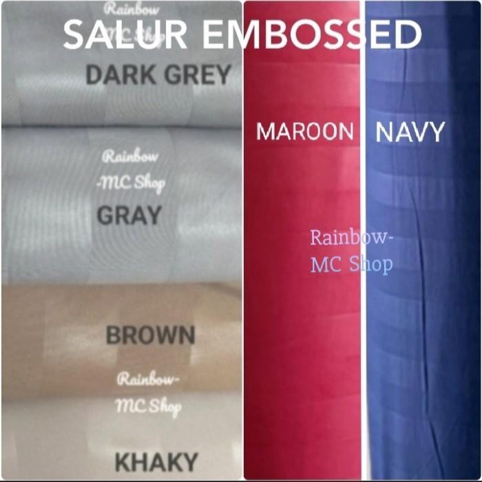 Cotton | Kain Sprei Meteran Katun Putih&Warna Embos Terbaru Ready Stock
