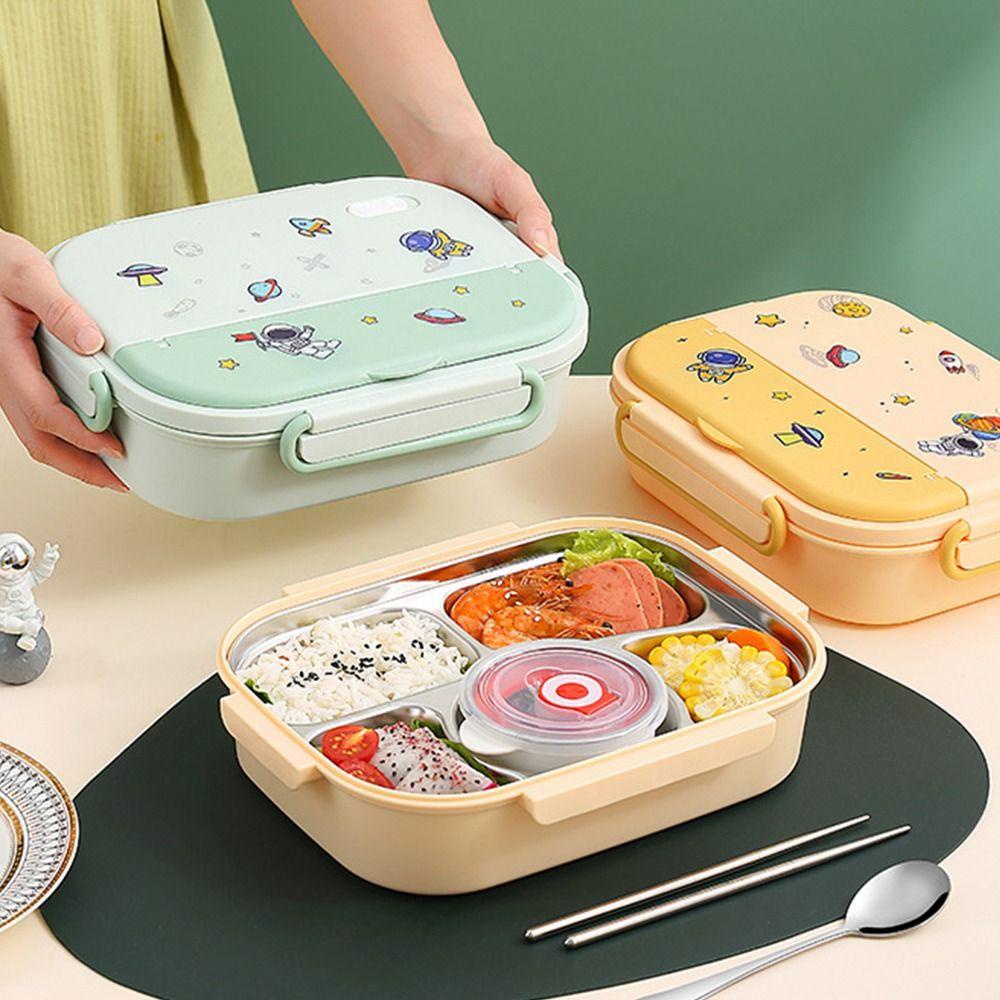 Preva Five Grids Lunch Box Plastik Microwave Kapasitas Tinggi Bento Box