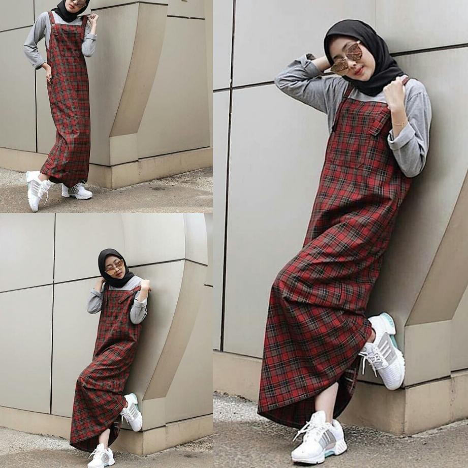 WijayaFashion BUNA OVERALL BAJU KODOK ROK PANJANG