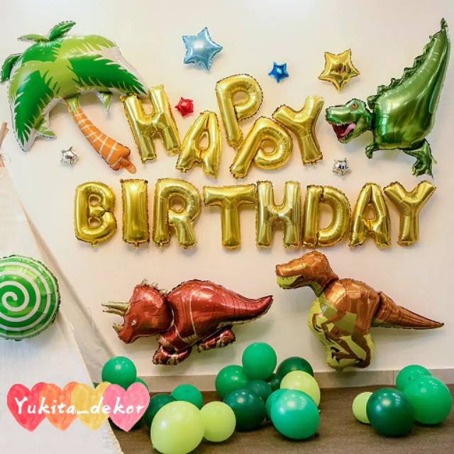 Paket Dekorasi Ulang Tahun Anak Tema Dinosaurus