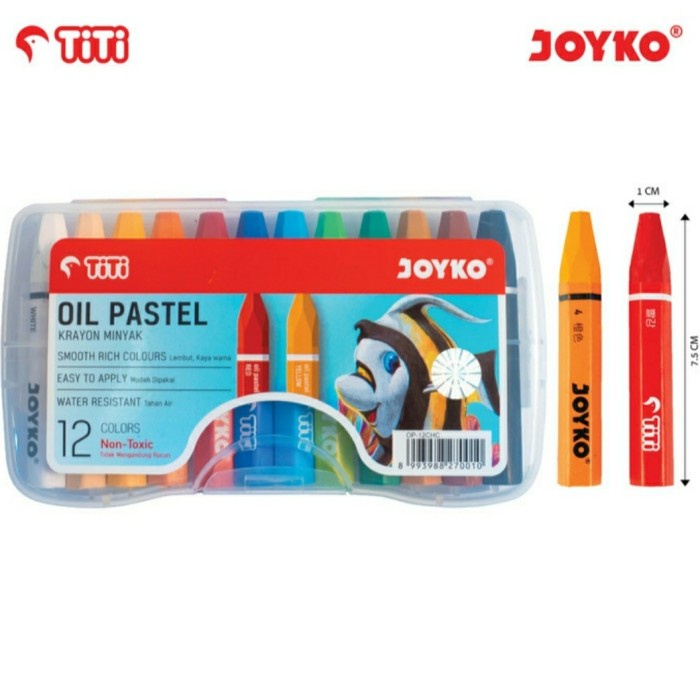 

PASTEL-DRY-OIL- CRAYON OIL PASTEL TITI 12 WARNA -OIL-DRY-PASTEL.