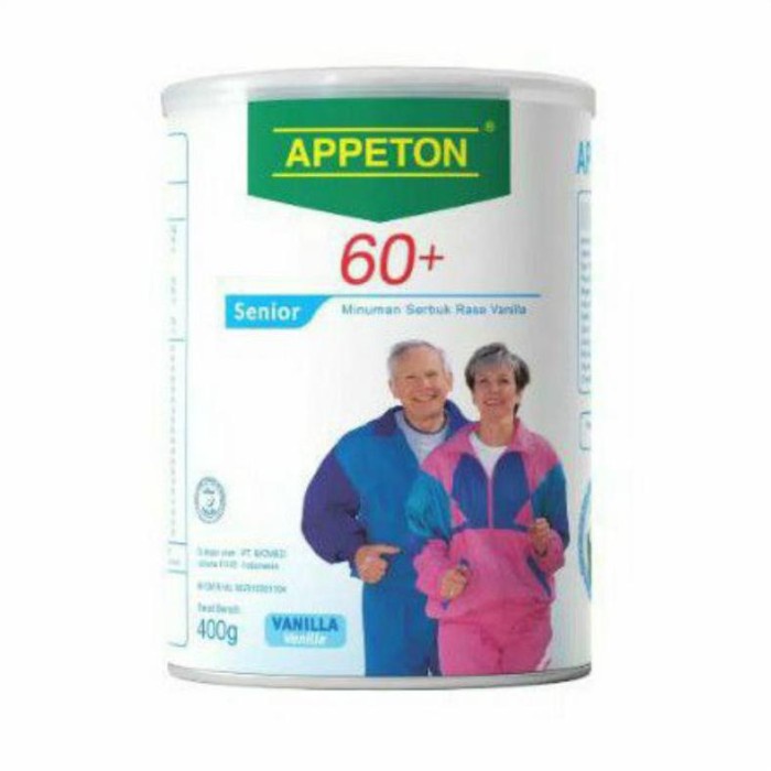 

APPETON 60+. Susu Lansia (Orang Tua) Vanila 400gram