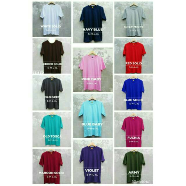 KAOS POLOS COTTON COMBED 30S POLOS BAJU