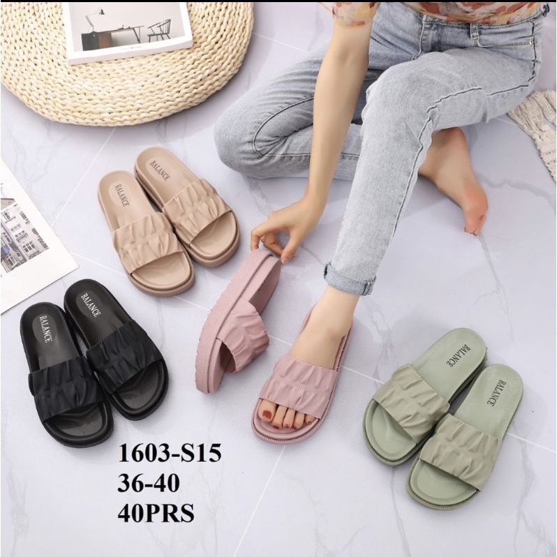 SANDAL PEREMPUAN BALANCE 1603-S15 SANDAL SLOP TEBAL TINGGI