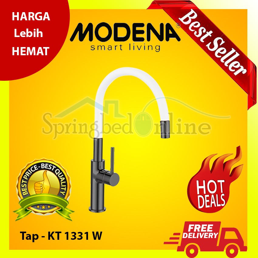 Tap Sink Modena - Keran Air Dapur - KT 1331 L G W NYOR - Garansi Resmi