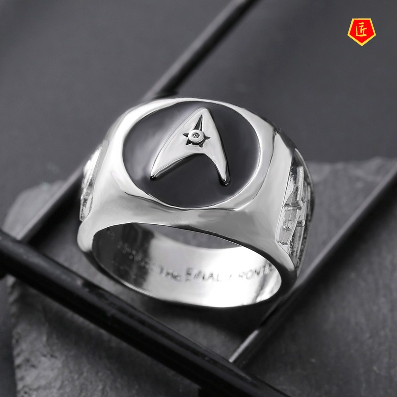 [Ready Stock]Creative Personality Silver Ring Men