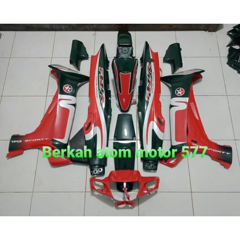 Cover Body Fizr F1zr Caltex Hijau Merah Full Set Halus Cover Bodi Yamaha Fiz r