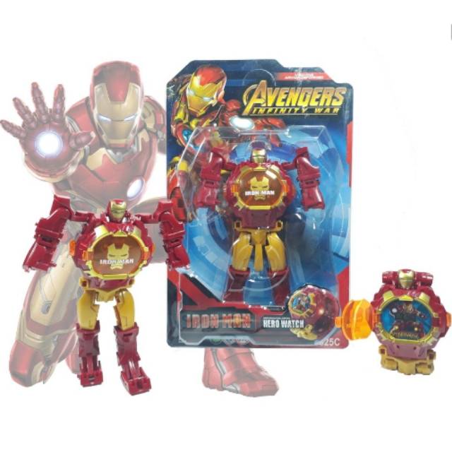 SAYANG ANAK Jam Tangan Digital Robot Avenger Model Iron Man