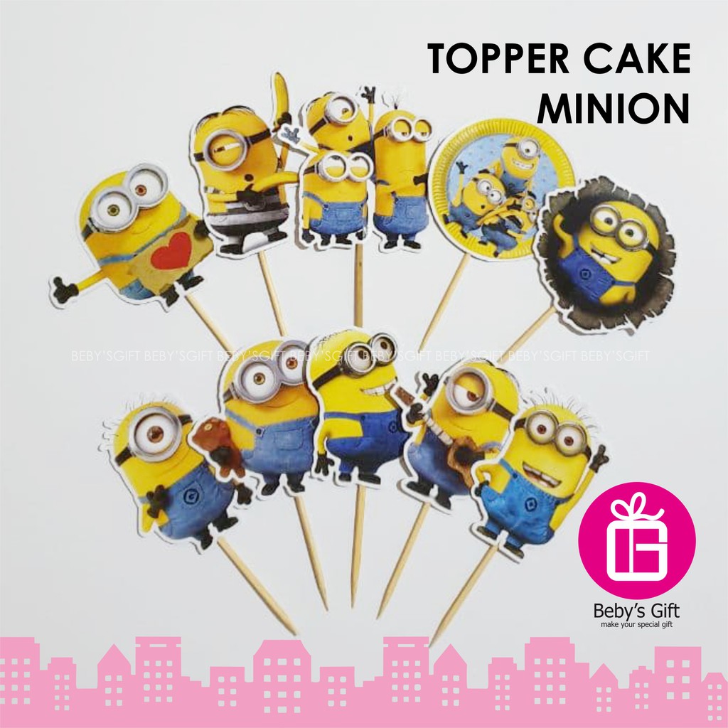 Beby's Gift Topper Kue Ultah Minion
