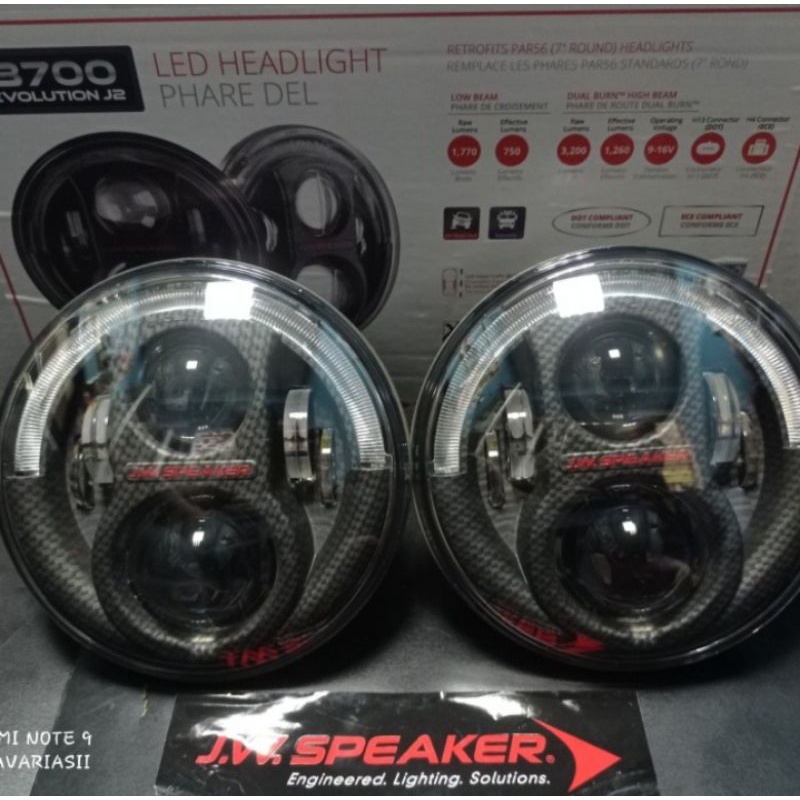 Lampu utama merk jw speaker jeep wenglear Rubicon