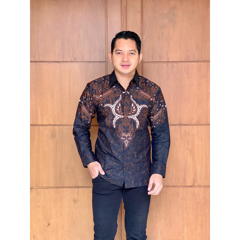 KHANSABATIK READY JUMBO | BATIK PRIA LENGAN PANJNAG SLIM FIT MODERN BATIK PRIA LENGAN PANJANG DISTRO KATUN PRIMISIMA PREMIUM TERBARU 2022 FULL FURING KERAH TEGAK