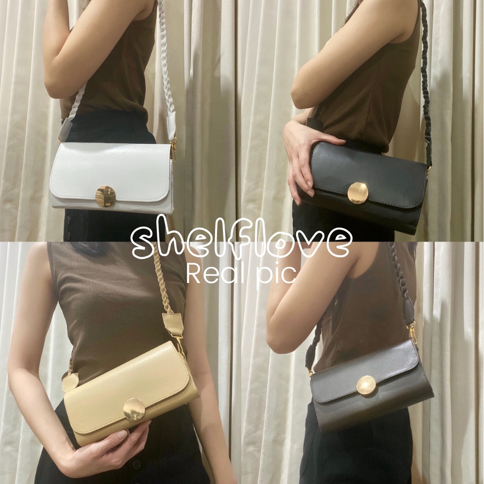JENNA BAG - Tas Selempang Bahu Fashion Tali Kepang | Vintage sling shoulder bag korea style andin
