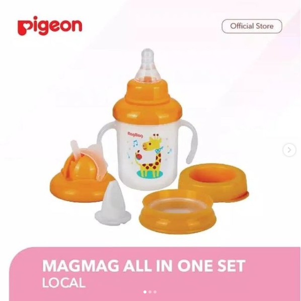 Botol Pigeon Mag Mag All In One  Step 1 2 3 4 ALL IN ONE SET Training Cup Mag Mag