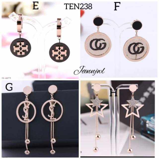 Anting Panjang Titanium Fashion Korea Stylish Anti Karat dan Alergi [AT-1]