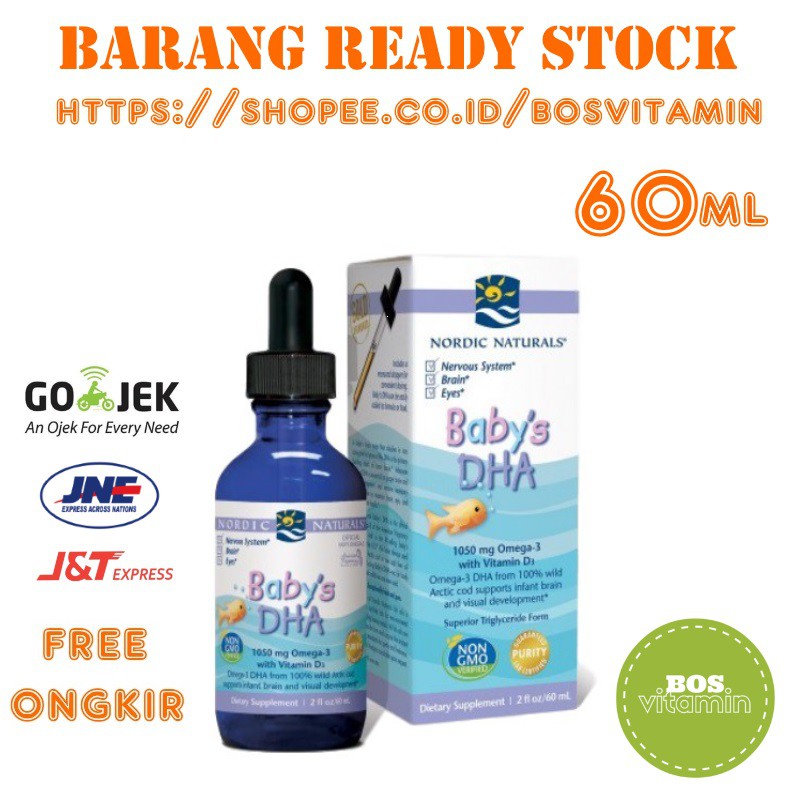 Nordic Naturals Baby Dha With D3 60ml Supplemen Dha Bayi No1 Di Usa