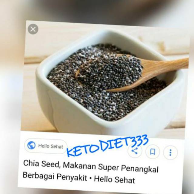 Organic Chia Seed USDA 100gram untuk Ketogenic Diet