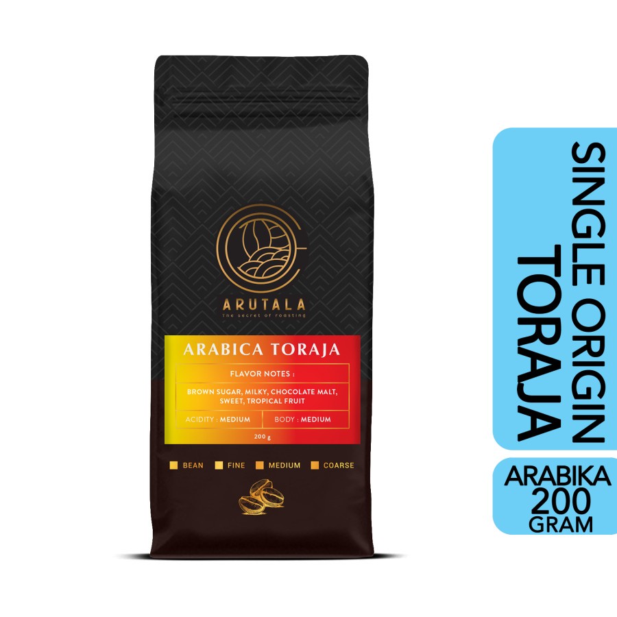 

ARUTALA Kopi Arabika Toraja Sapan 200 gram - Giling Halus