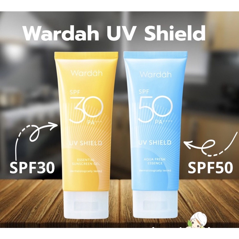 Wardah UV shield Essential Sunscreen Gel SPF 30 / 50 PA+++ | Wardah sunblock