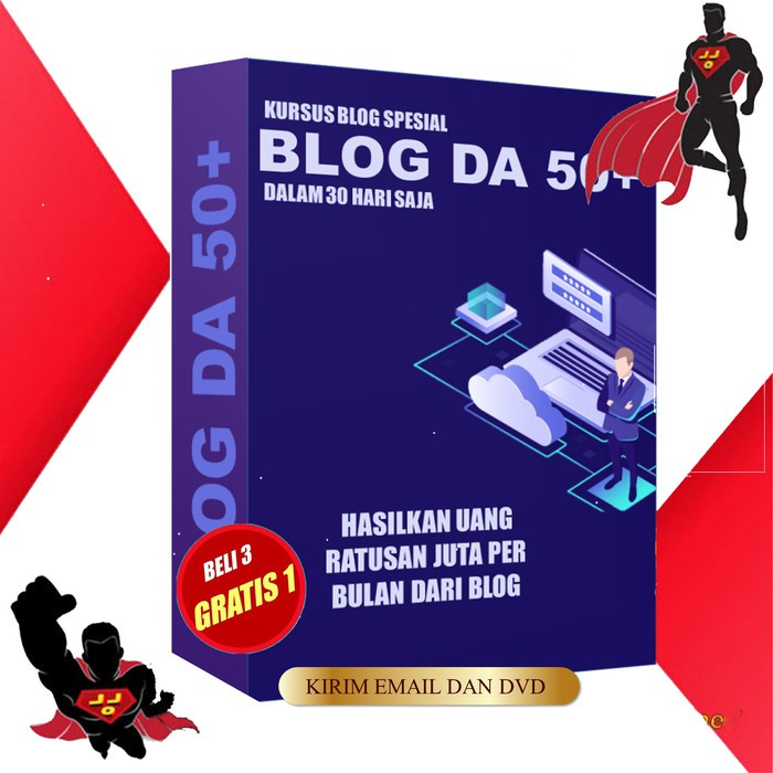 Ecourse KURSUS WEB BLOG DA 50+ Dalam 10 Hari Saja JKT