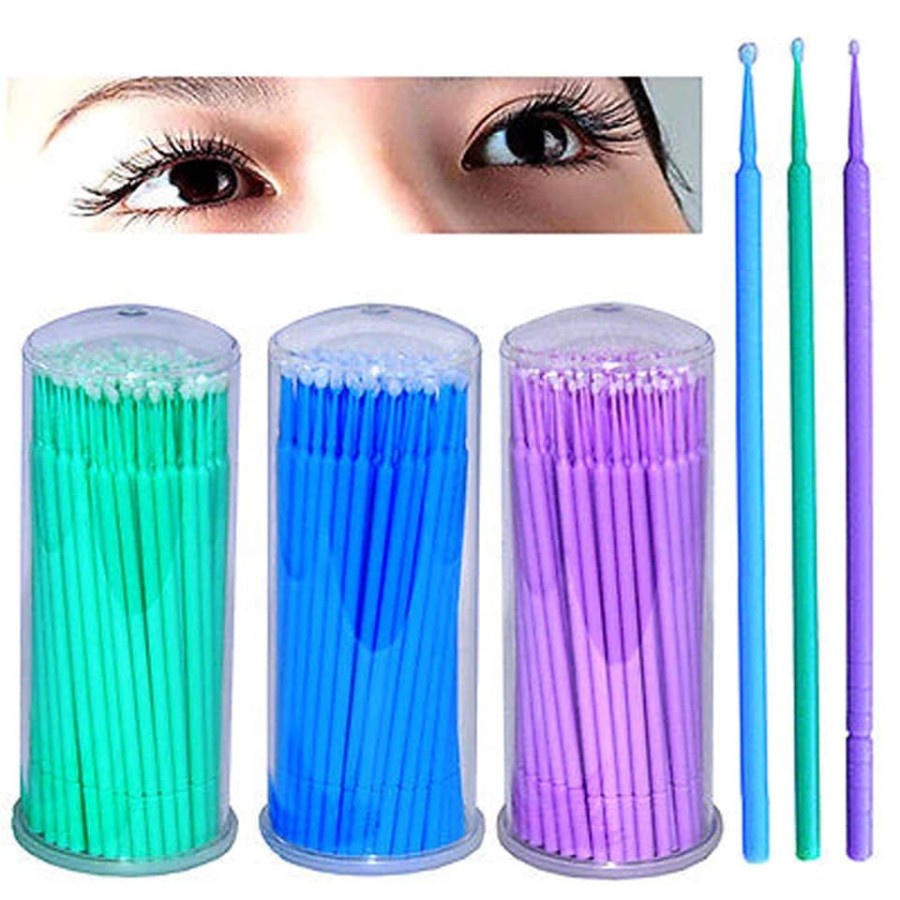 MICROBRUSH TABUNG SPATULA EYELASH EXTENSION  ISI 100pc