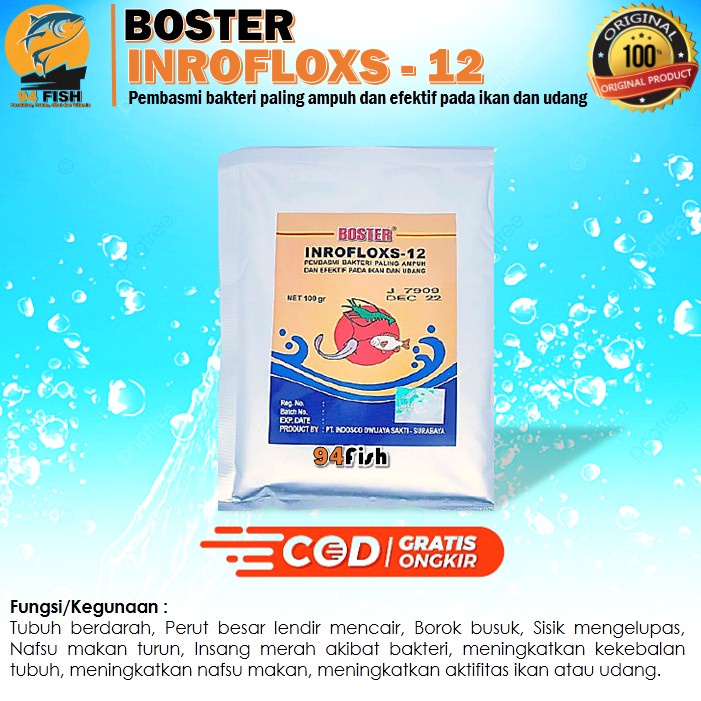 Jual Boster Inrofloxs Inroflox Antibiotik Ikan Gram Shopee Indonesia