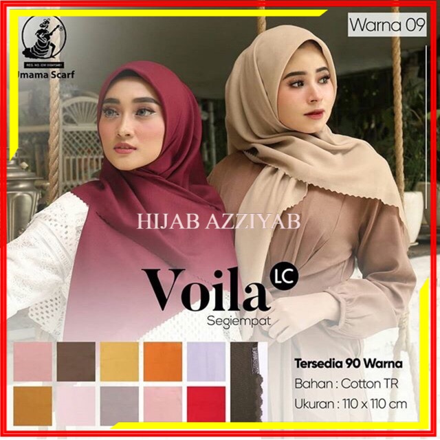 Grosir Hijab Umama Voila Laser Cut Lc Murah Jqilbab Segi Empat Voal Polos Square Termurah Cotton TR