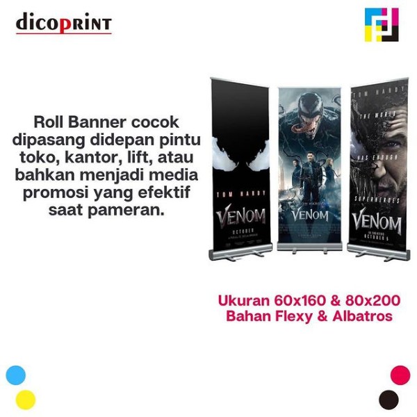 Jual Cetak Print Roll Up Banner Stand Banner Murah Uk X Cm Flexy Shopee Indonesia