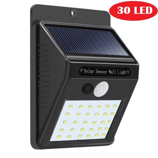 Lampu Solar Tenaga Surya 100 LED 30 LED Dinding Taman Sensor Gerak