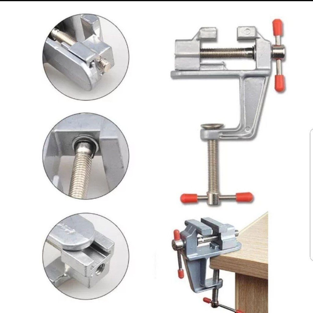 best YUKIDO TECHNOLOGY - Mini Vise Clamp Meja Klem Catok Vise Table Alumunium Penjepit Benda Catok Meja