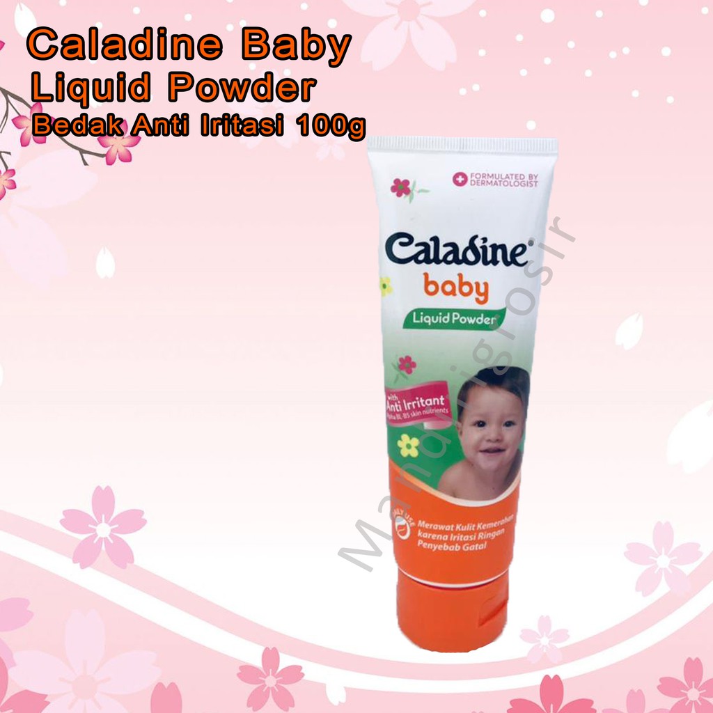 Bedak * Anti iritasi * Caladine baby * Liquid Powder * 100g