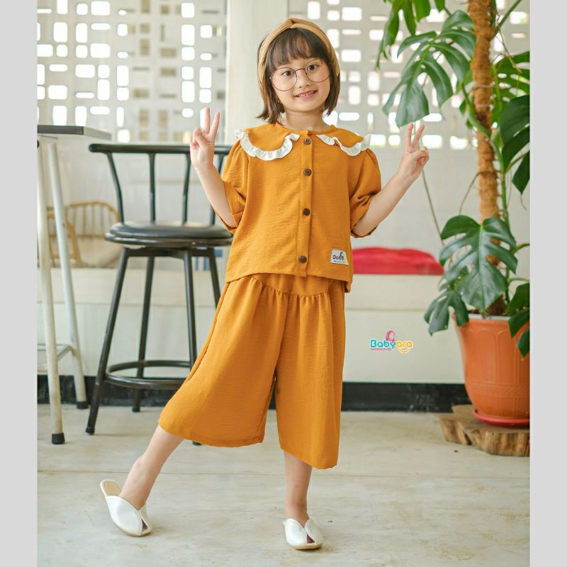 ONE SET LUNA BY BABYARA/setelan anak perempuan/fashiaon anak kekinian