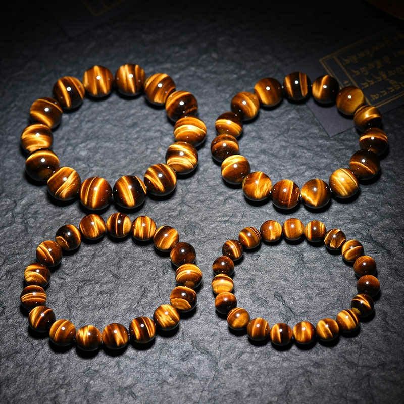 TERMURAH Gelang Giok  tiger eye asli 100% Untuk Kesehatan Import Natural Asli Batu Alam Pria/Wanita