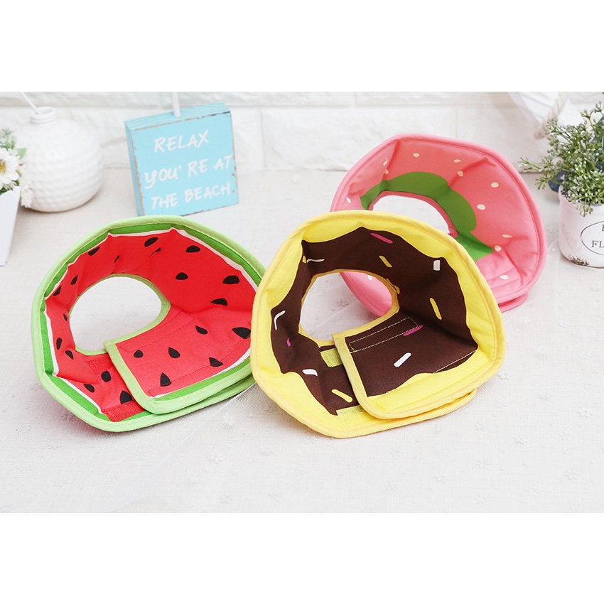 Sweet Fruit Elizabethan Circle Dog Headgear Pet Collar Anti-licking Supplies