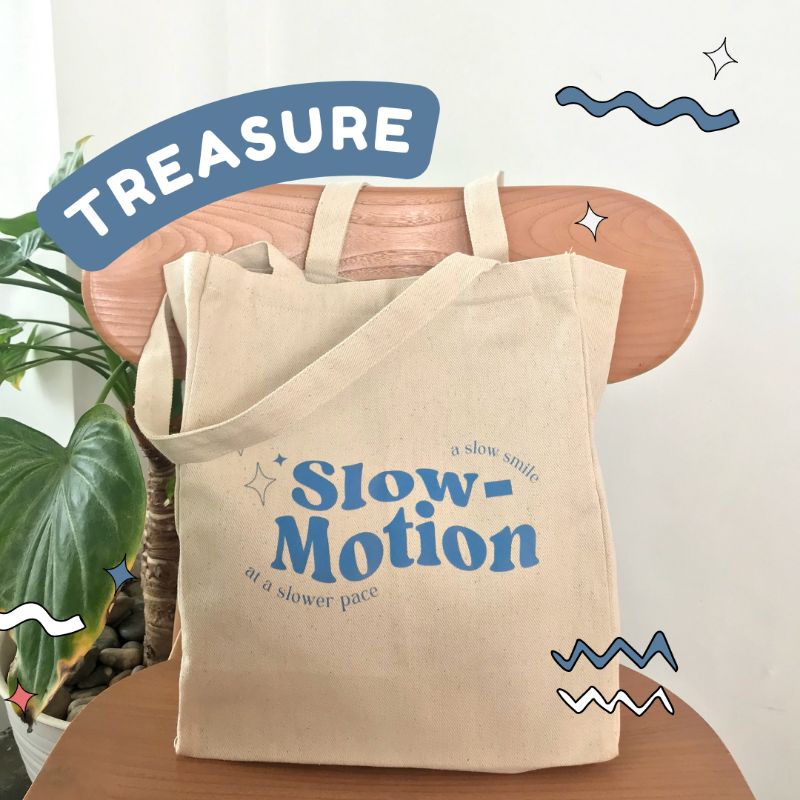 TREASURE TOTEBAG TWILL /Ada ritsleting / muat laptop