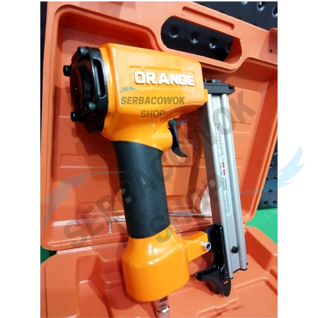 Orange Mesin Staples Angin Tembak Paku Air Nailer Lurus F30 Termurah Berkualitas