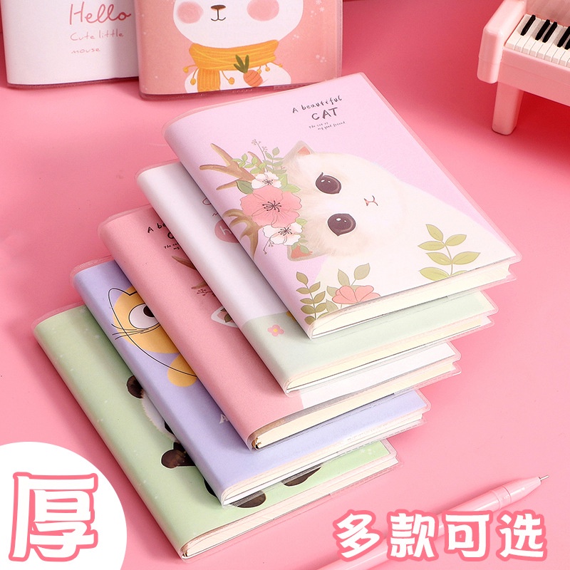 Buku Kecil Mini Book Anak Anak Lucu Soft Cover Notes Bergaris A7 Catatan Harian Sekolah Memo Pad Note Book Untuk Siswa Unik Animasi Bear Kitty Cute Girl Astronaut