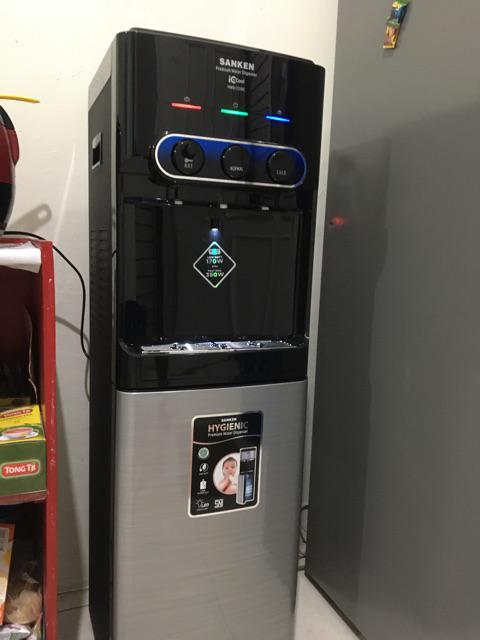 Dispenser Sanken Hwd 535 Ic Galon Bawah Ic Cool  3 Kran Normal Hot Cool Murah Lowatt Hitam